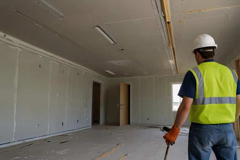 Man Working on wall