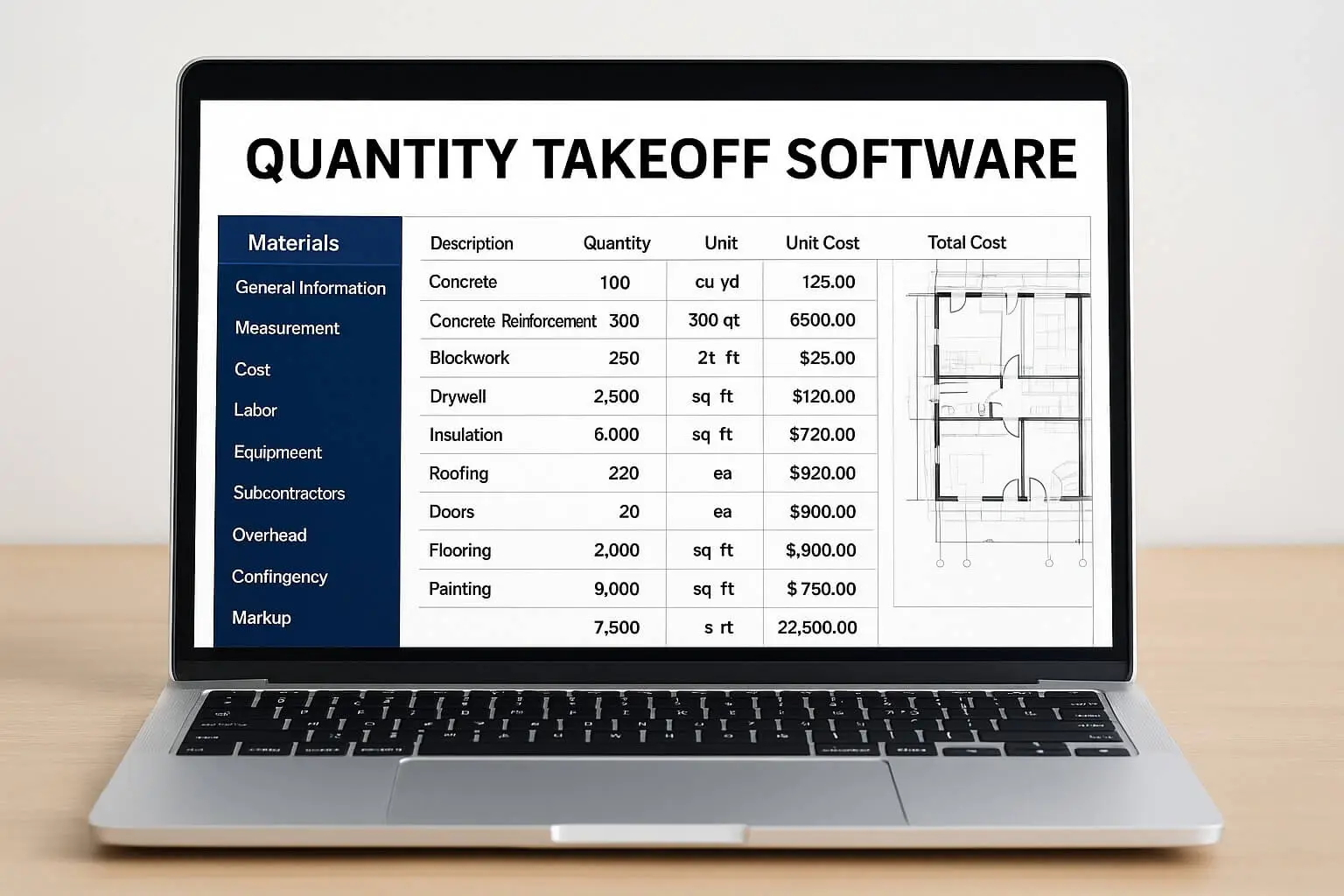 The best Quantity Takeoff Software